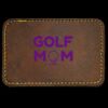 Faux Leather Engravable Patch - Round-Corner Rectangular Thumbnail