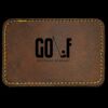 Faux Leather Engravable Patch - Round-Corner Rectangular Thumbnail