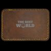 Faux Leather Engravable Patch - Round-Corner Rectangular Thumbnail