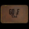 Faux Leather Engravable Patch - Round-Corner Rectangular Thumbnail