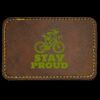 Faux Leather Engravable Patch - Round-Corner Rectangular Thumbnail