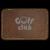 Faux Leather Engravable Patch - Round-Corner Rectangular Thumbnail