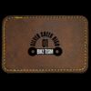 Faux Leather Engravable Patch - Round-Corner Rectangular Thumbnail