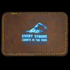 Faux Leather Engravable Patch - Round-Corner Rectangular Thumbnail