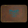 Faux Leather Engravable Patch - Round-Corner Rectangular Thumbnail
