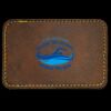 Faux Leather Engravable Patch - Round-Corner Rectangular Thumbnail