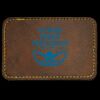 Faux Leather Engravable Patch - Round-Corner Rectangular Thumbnail