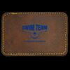 Faux Leather Engravable Patch - Round-Corner Rectangular Thumbnail