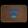 Faux Leather Engravable Patch - Round-Corner Rectangular Thumbnail