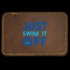 Faux Leather Engravable Patch - Round-Corner Rectangular Thumbnail