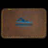 Faux Leather Engravable Patch - Round-Corner Rectangular Thumbnail