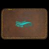 Faux Leather Engravable Patch - Round-Corner Rectangular Thumbnail