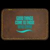 Faux Leather Engravable Patch - Round-Corner Rectangular Thumbnail