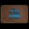 Faux Leather Engravable Patch - Round-Corner Rectangular Thumbnail