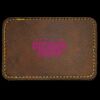 Faux Leather Engravable Patch - Round-Corner Rectangular Thumbnail