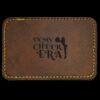 Faux Leather Engravable Patch - Round-Corner Rectangular Thumbnail
