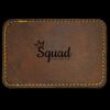 Faux Leather Engravable Patch - Round-Corner Rectangular Thumbnail