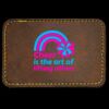 Faux Leather Engravable Patch - Round-Corner Rectangular Thumbnail