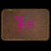 Faux Leather Engravable Patch - Round-Corner Rectangular Thumbnail