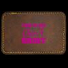 Faux Leather Engravable Patch - Round-Corner Rectangular Thumbnail