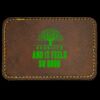 Faux Leather Engravable Patch - Round-Corner Rectangular Thumbnail