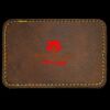 Faux Leather Engravable Patch - Round-Corner Rectangular Thumbnail