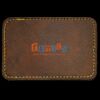 Faux Leather Engravable Patch - Round-Corner Rectangular Thumbnail