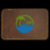 Faux Leather Engravable Patch - Round-Corner Rectangular Thumbnail