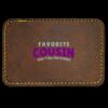 Faux Leather Engravable Patch - Round-Corner Rectangular Thumbnail
