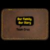 Faux Leather Engravable Patch - Round-Corner Rectangular Thumbnail