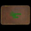 Faux Leather Engravable Patch - Round-Corner Rectangular Thumbnail