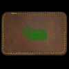 Faux Leather Engravable Patch - Round-Corner Rectangular Thumbnail