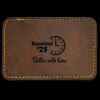 Faux Leather Engravable Patch - Round-Corner Rectangular Thumbnail