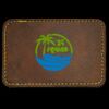 Faux Leather Engravable Patch - Round-Corner Rectangular Thumbnail