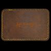Faux Leather Engravable Patch - Round-Corner Rectangular Thumbnail