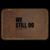 Faux Leather Engravable Patch - Round-Corner Rectangular Thumbnail