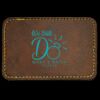 Faux Leather Engravable Patch - Round-Corner Rectangular Thumbnail