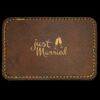 Faux Leather Engravable Patch - Round-Corner Rectangular Thumbnail