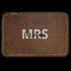 Faux Leather Engravable Patch - Round-Corner Rectangular Thumbnail