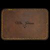 Faux Leather Engravable Patch - Round-Corner Rectangular Thumbnail