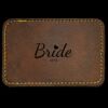Faux Leather Engravable Patch - Round-Corner Rectangular Thumbnail