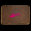 Faux Leather Engravable Patch - Round-Corner Rectangular Thumbnail
