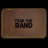 Faux Leather Engravable Patch - Round-Corner Rectangular Thumbnail