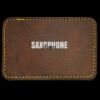 Faux Leather Engravable Patch - Round-Corner Rectangular Thumbnail