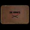 Faux Leather Engravable Patch - Round-Corner Rectangular Thumbnail