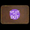 Faux Leather Engravable Patch - Round-Corner Rectangular Thumbnail