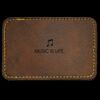 Faux Leather Engravable Patch - Round-Corner Rectangular Thumbnail
