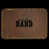 Faux Leather Engravable Patch - Round-Corner Rectangular Thumbnail