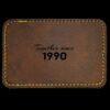 Faux Leather Engravable Patch - Round-Corner Rectangular Thumbnail