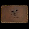 Faux Leather Engravable Patch - Round-Corner Rectangular Thumbnail